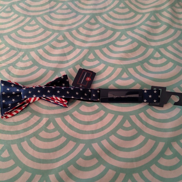 🆕 Saddlebred American Flag Reversible Bow Tie - Picture 5 of 8